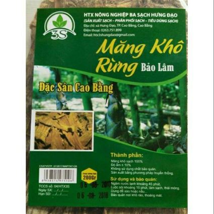 các mẫu nhãn mác măng khô (cập nhật 2024)