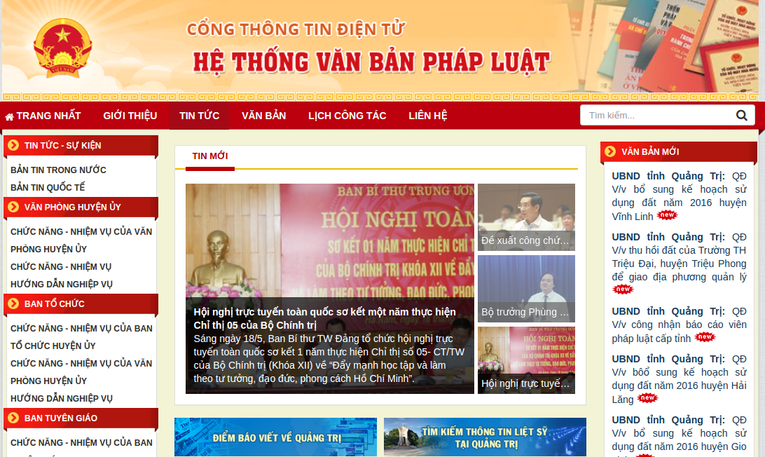 Thiết kế website cổng thông tin điện tử