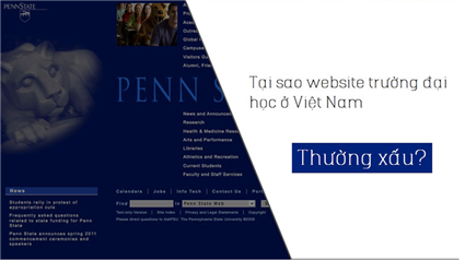 Tại sao website trường đại học ở Việt Nam thường xấu? (cập nhật 2024)