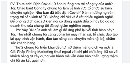 Các công ty quảng cáo, tổ chức sự kiện nên làm gì khi đang trong đại dịch Covid-19 (cập nhật 2024)