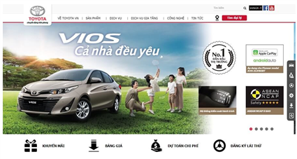 Phân tích, đánh giá website ô tô Toyota Việt Nam (cập nhật 2024)