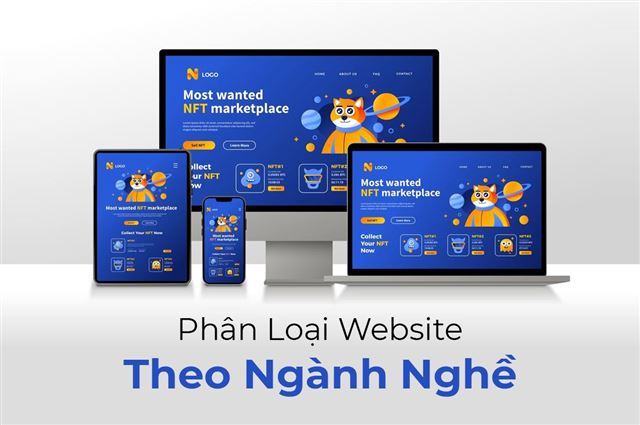 Phân loại mẫu website dựa trên ngành nghề cụ thể