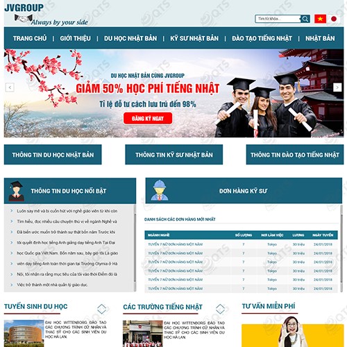 Thiết kế website trung tâm