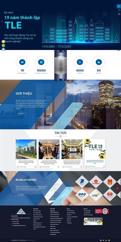 Phân tích website thang máy TLE Group (cập nhật 2024)